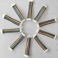 Kabel Terminal Jarak Antar Kabel 1.25mm Kepala Tunggal 2-12P Kabel Elektronik Koneksi Berwarna Isolasi PTFE untuk Komputer Sepeda Motor