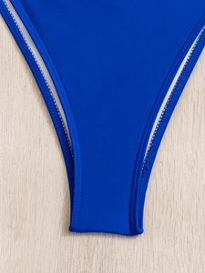Maillot de bain de fitness triangle sexy à impression personnalisée en 3D Maillots de bain pour femmes Col en V Maillots de bain <span class=keywords><strong>Bikini</strong></span> brésilien Vêtements de plage Ensemble deux pièces - Product Image 6