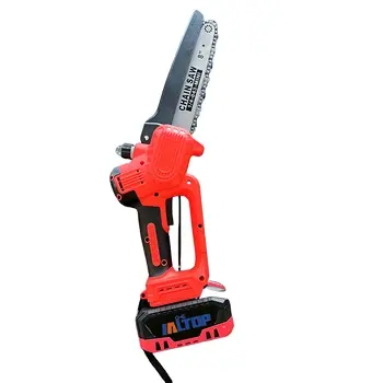 Brushless 8-inch mini chainsaw, portable battery chainsaw, rechargeable garden trimmer