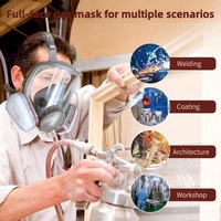 Masque chimique intégral 6800, kits de respirateurs faciaux, masque respiratoire intégral anti-gaz, vente directe d'usine en gros