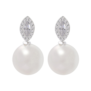 QH lujo moda elegante mujer Stud pendientes último diseño para fiesta y boda joyería de latón de moda - Product Image 2