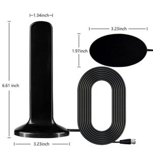 <span class=keywords><strong>Antenne</strong></span> numérique UHF à base magnétique pour télévision intérieure/extérieure, modèle 2024, pour diffusion numérique terrestre DVB-T/T2, Chine - Product Image 3