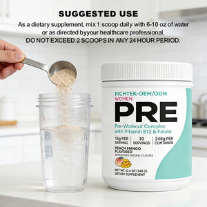 OEM cheto-Friendly Pre-allenamento in polvere Beta alanina + citrullina malato per uomini e donne nutrizione sportiva - Product Image 5