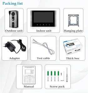 Xinsilu Wifi tuya thông minh 7 inch phím cảm ứng trong nhà màn hình <span class=keywords><strong>video</strong></span> cửa điện thoại với thẻ RFID mở khóa kiểm soát truy cập cho biệt thự - Product Image 6