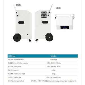 <span class=keywords><strong>Déshumidificateur</strong></span> professionnel 60L pour chantiers de construction, contrôle fiable de l'humidité - Product Image 2