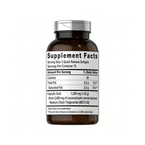 Polvo de Ácido Caprílico Vegano Orgánico de Marca Privada de Alta Calidad, Alivia las Molestias Intestinales, Mejora la Piel Grasa, Proporciona un Alivio Rápido - Product Image 2