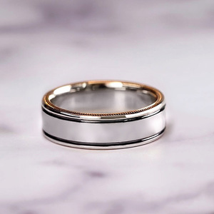 แหวนแก้วสามวงขายดี สีโรสโกลด์ ประดับด้วยหินธรรมชาติระยิบระยับ สไตล์ยุโรปอเมริกัน สำหรับผู้หญิง - Product Image 6