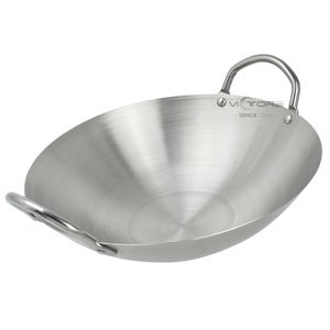 Wok Chino Económico de 30 cm de Acero Inoxidable con Dos Asas - Product Image 3