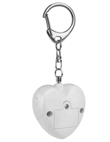 Alarme personnelle en forme de cœur Meinoe 125 dB avec lampe torche LED, dispositif d'alerte de panique puissant pour femmes, filles et personnes âgées
