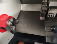 Nouveau tour cnc à double broche 800 tour cnc à double broche robuste tour incliné cnc horizontal