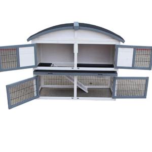 Casetta per Conigli in Legno Massiccio, Gabbia da Esterno per Conigli e Porcellini d'India con Tetto Resistente alle Intemperie, Cuccia per Piccoli Animali da Giardino - Product Image 5