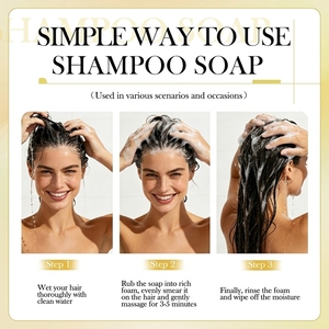 Barre de shampoing solide artisanale <span class=keywords><strong>bio</strong></span> à base de protéines de riz naturel, pour la croissance et la réparation des cheveux, sans sulfate ni parabène, OEM ODM - Product Image 5
