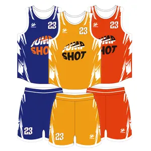 Hot Sale Wear Shorts Mesh Jersey Sportswear Benutzer definierte Erwachsene Frauen Basketball Shirts Fußball Uniformen tragen