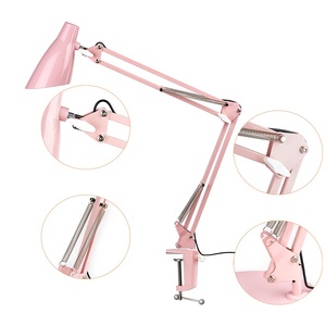 High Quality <b>Nail</b> Table Desk Lamp Led Long Arm Folding Eye Protection Learn Working Desk Light Clip Style Manicure Desktop Lamp - Product Image 3