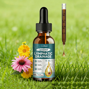 Gotas Liposomales OEM para Drenaje Linfático 11 en 1, Suplemento Orgánico con Raíz de Bardana, Equinácea y Caléndula, Dosis Líquida Oral - Product Image 1