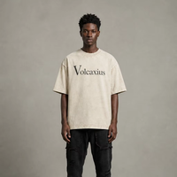 T-shirt Oversize Premium 240g Vierge en Coton 100% Filé Ring-Spun – Alternative de Marque Premium avec Impression de Logo Personnalisé – Coupe Minimaliste et Moderne