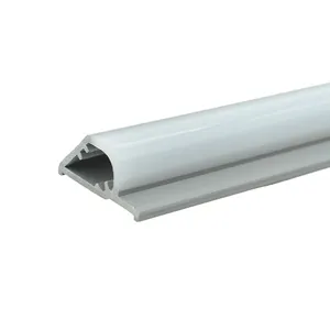 China Manufacturers Custom Extrusion Strip Extruded PVC Profiles LED Shade Cover Tube