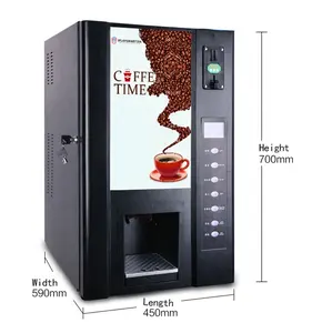 Diskon Mesin Vending Kombo Hitam Teh Susu Kopi Kopi Otomatis Penuh Gaya Baru 2020