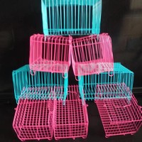 Cage d'entraînement pour oiseaux, pour perroquets et autres oiseaux, petits oiseaux, poussins, lapins, canards de compagnie, cage de présentation pour les marchés et les stands