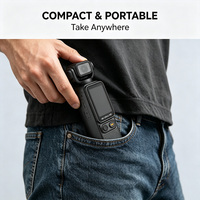Caméra de poche HD portable, enregistreur vidéo, enregistrement de mouvement, ultra-claire, anti-vibration, 4K, grand angle, WiFi, caméra d'action et de sport