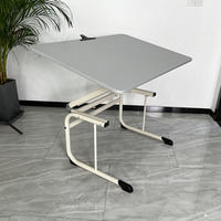 Meubles scolaires, bureau de dessin réglable en hauteur de haute qualité, blanc