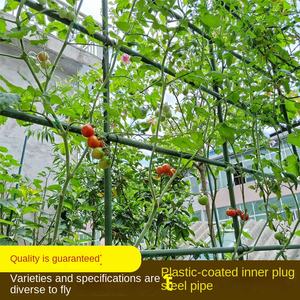 Горячая распродажа, пластиковые металлические опорные арочные опоры для растений с полиэтиленовым покрытием для сада, стальные садовые колья с пластиковым покрытием - Product Image 2