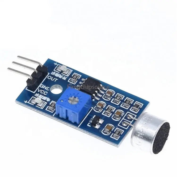 Módulo de sensor de som/módulo de detecção de som, módulo de apito, interruptor de saída operado por voz, DIY de alto e baixo nível