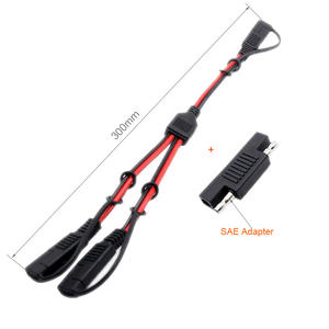 14AWG 16AWG自動車SAE Yスプリッタケーブル1 ~ 2 SAEコネクタワイヤーハーネスSAE DC電源自動車アダプターケーブル - Product Image 5