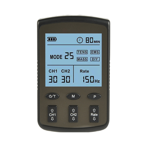 Profissional Pequeno Handheld Dual Channel 25 Modos Microcorrent Dezenas Eletrodos Masculino Eletrônico Muscle Fisioterapia Equipamento - Product Image 1