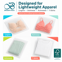 Sacs en papier vélin sur mesure, recyclables FSC, écologiques, pour chaussettes, gants, accessoires tricotés, vente en gros