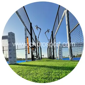 2024批发8 pcs led灯帕德尔球场新加坡网球和桨球场中国帕德尔球场建筑商供应商