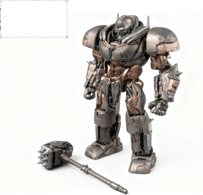 Arme Opti1mus Prime du Roi Démon Taureau à l'intérieur de la boîte