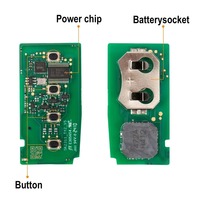 Autel TY8A4AL Clé à distance intelligente universelle pour Toyota IKEYTY8A4BL IKEYTY8A4AL AUTEL MAXIIM IKEY Clé de voiture universelle 3 + 1 boutons