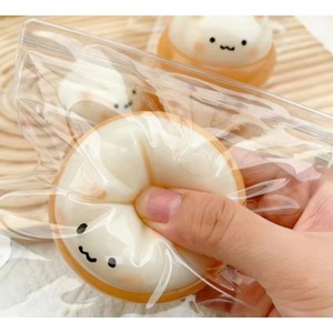 Juguete Antiestrés de Hamster de Castañas Daifuku Cremoso, Relleno de Agua, de Compresión y Expulsión, de Rebote Lento, Textura Similar a la de Slime de Alta Estética - Product Image 6