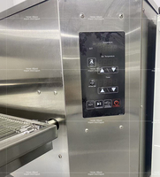 Four à pizza à convection au gaz de 15 pouces, professionnel, en acier inoxydable, machine de cuisson automatique, machine de boulangerie industrielle