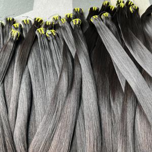 Migliori <span class=keywords><strong>Extension</strong></span> di <span class=keywords><strong>Capelli</strong></span> Umani Vietnamiti di Grado 12A, Super Spessi alle Punte, Lisci come un Bastoncino, Colore Naturale, Pronti per la Spedizione - Product Image 1