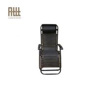 Chaise longue de plage pliante traditionnelle de haute qualité, chaise lune inclinable avec structure en acier, mobilier d'extérieur pour plage, parc et villa