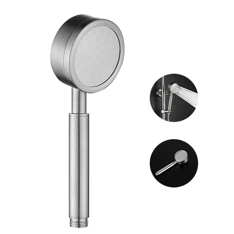 high pressure rainfall stainless steel pivoting shower head and hand shower
