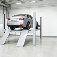 Pont élévateur 4 poteaux 4 tonnes pour alignement de roues, équipement de levage de véhicules pour garage