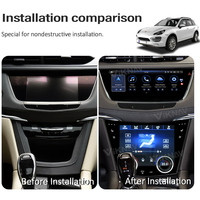 Autoradio Android 10,25 pouces pour Cadillac XT5 XT6 2016-2023, lecteur multimédia GPS avec panneau de commande de climatisation
