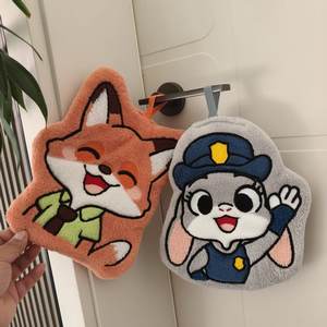 New Coral Fleece Cartoon Kuromi Cute Hanging Quick-Dry Absorbent Kitchen Sanitation <strong>Hand</strong> Wiper - Product Image 2