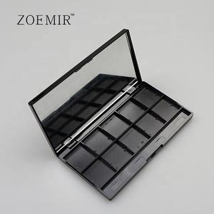 Faites votre fard à paupières étui maquillage haute qualité bricolage 10 couleurs fard à joues étui personnalisé noir fard à paupières Palette avec pinceau - Product Image 3