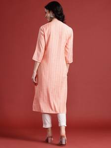 Diseño de corbata Tejido Viscosa Rayón Kurta - Product Image 5