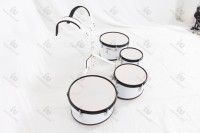 Tambour de marche multi-tons portable 6 8 10 12 pouces tambour d'équipe de clairon cinq tons et quatre options de tonalité disponibles
