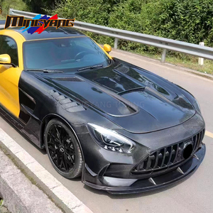 Nuevo Kit de Carrocería Mingyang de Alta Compatibilidad, Estilo <span class=keywords><strong>Serie</strong></span> Negra, Medio Fibra de Carbono, Parachoques para <span class=keywords><strong>Mercedes</strong></span>-Benz AMG GTS 2016-2019 <span class=keywords><strong>1</strong></span> - Product Image 4