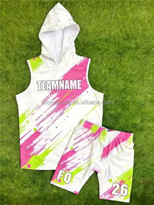 Jersey Sepak Bola Amerika FQ Custom 7on7, Hoodie Tanpa Lengan Kompresi untuk Latihan Olahraga, Pakaian Pria, Seragam Flag Football 7v7 - Product Image 1