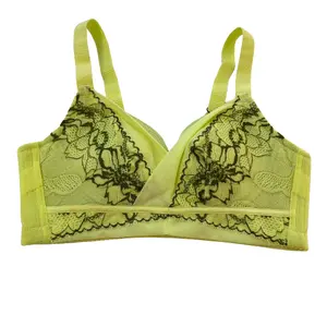 Venta caliente Moda Zero Gravity Green Wireless Bra Cómodo Sujetador push-up para mujer