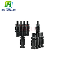 Connecteur de câble IP67, combinateur 4 en 1, type T, prise T4, connecteur de branche de câble solaire photovoltaïque pour système solaire photovoltaïque