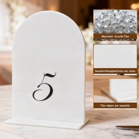 Panneaux de numéros de table de mariage en acrylique multicolores populaires, étiquettes de table pour événements et anniversaires, décorations pour tables