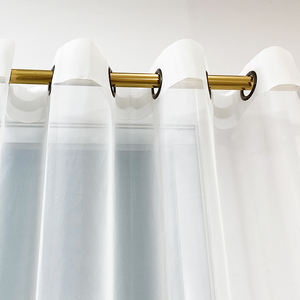 Rideau en mousseline léger et fin pour fenêtre, salon, <span class=keywords><strong>blanc</strong></span>, jacquard floral, tulle en polyester, voile, tissu transparent - Product Image 3